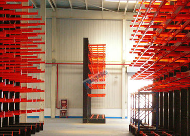 1200 Kg Load Capacity Cantilever Storage Racks Roll - Formed H Beam With 700mm Arm